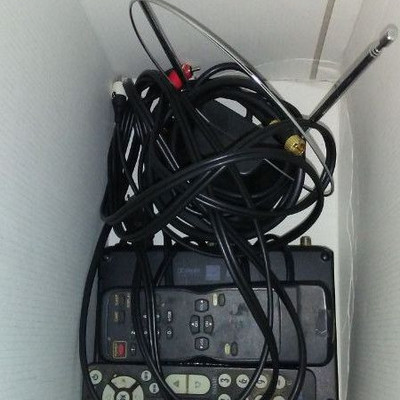 TV - small with digital control box and remotes