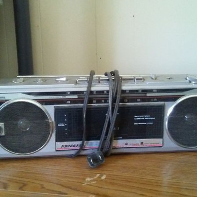 Stereo - cassette player, can be battery operated