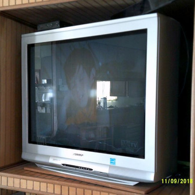 TV with remote, digital box and antenna 