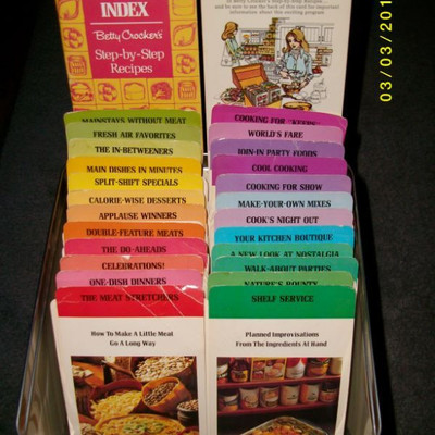 Cook books and recipe cards