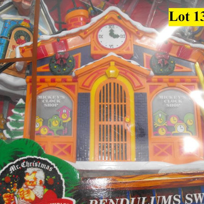 LOT 13  Holiday Ferris Wheel, Carousel and Mickey Mouse Clock Shop