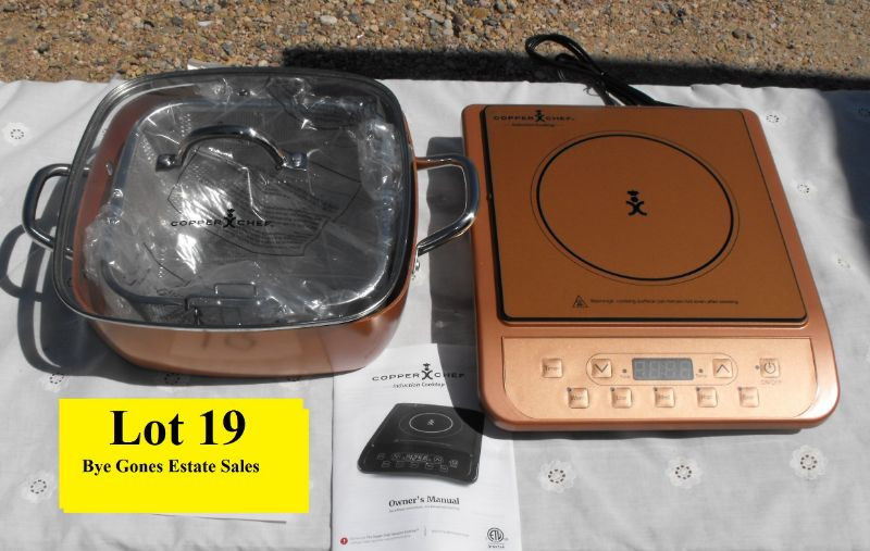 LOT 19 New 4Pc. Copper Chef 11" XL Deep Dish Casserole Set and New