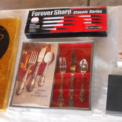LOT 44  Cutlery and Coca Cola Drinking Glasses
