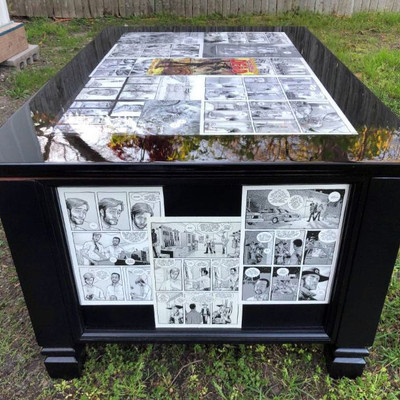 The WALKING DEAD #1 Comics Custom Made COFFEE TABLE / CHEST
