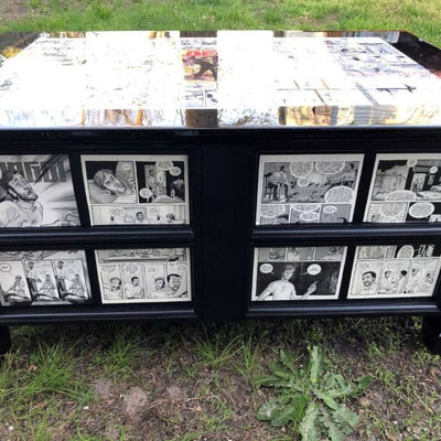 The WALKING DEAD #1 Comics Custom Made COFFEE TABLE / CHEST