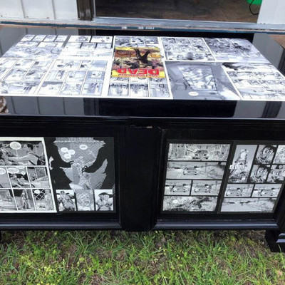 The WALKING DEAD #1 Comics Custom Made COFFEE TABLE / CHEST