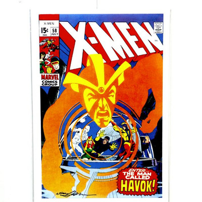 X-MEN #58 - Fine Comic Art Print Signed by Neal Adams - 13" x 19"