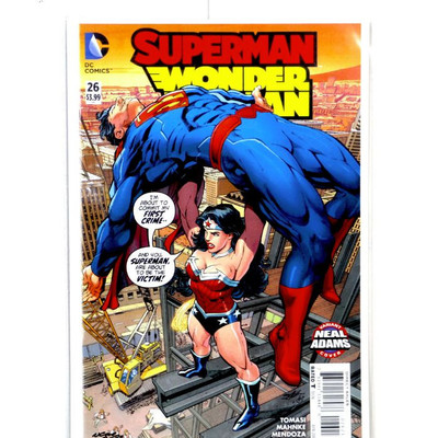 SUPERMAN WONDER WOMAN #26 Fine Comic Art Print Signed by Neal Adams - 13" x 19"