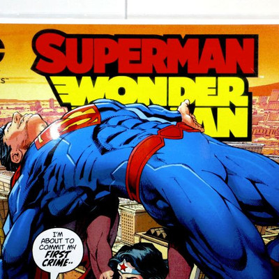 SUPERMAN WONDER WOMAN #26 Fine Comic Art Print Signed by Neal Adams - 13" x 19"