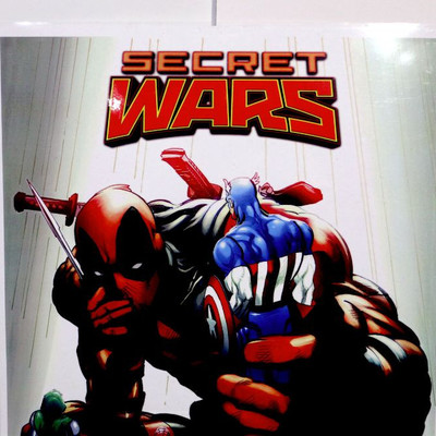 Secret Wars DEADPOOL Fine Comic Art print Signed by Neal Adams - 13" x 19"