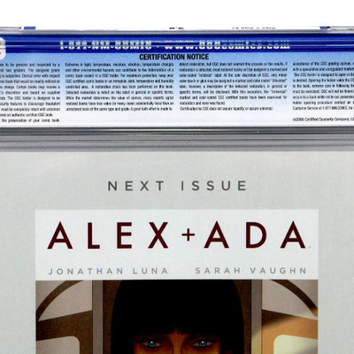 ALEX + ADA #1 CGC 9.8 Comic Book - Image Comics 2013