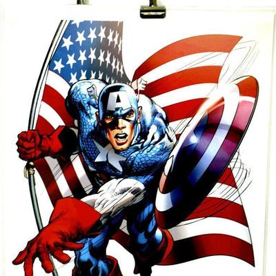 CAPTAIN AMERICA (AVENGERS) Fine Comic Art print Signed by Neal Adams - 13" x 19"