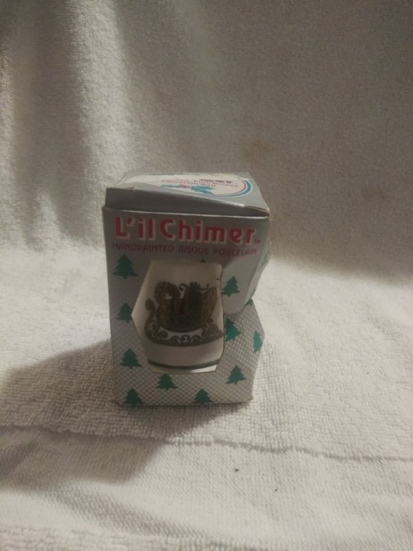 Hand painted Bisque Porcelain bell