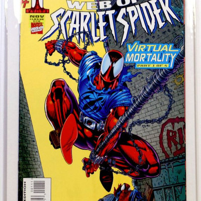 Web of SCARLET SPIDER #1 Marvel Comics 1995 Spider-Man Comic Book