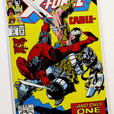 X-FORCE #15 Deadpool vs. Cable - 1992 Marvel Comics High Grade