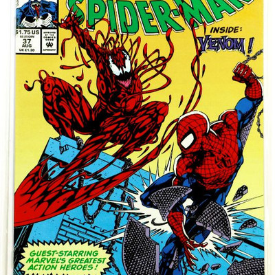 SPIDER-MAN #37 Maximum Carnage Part 12 Marvel Comics 1993 High Grade