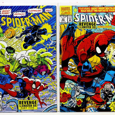 SPIDER-MAN #18 19 20 21 22 23 - Revenge of the Sinister Six 1-6 Marvel Comics 1992