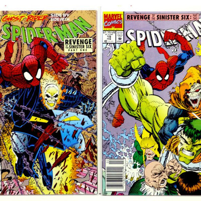 SPIDER-MAN #18 19 20 21 22 23 - Revenge of the Sinister Six 1-6 Marvel Comics 1992
