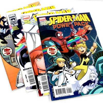 SPIDER-MAN Power Pack #1-4 Complete Limited Set Venom 2007 Marvel Comics