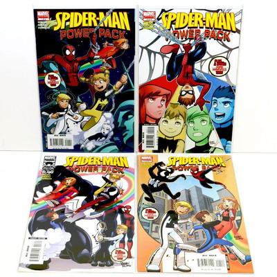 Spider Man Power Pack 1 4 Complete Limited Set Venom 07 Marvel Comics Estatesales Org