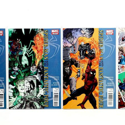 SPIDER-MAN and FANTASTIC FOUR #1-4 Complete Limited Set 2010 Marvel Comics