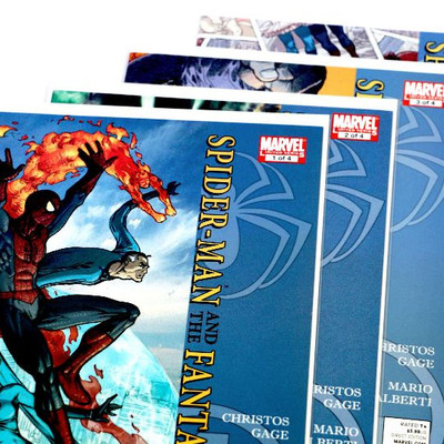 SPIDER-MAN and FANTASTIC FOUR #1-4 Complete Limited Set 2010 Marvel Comics
