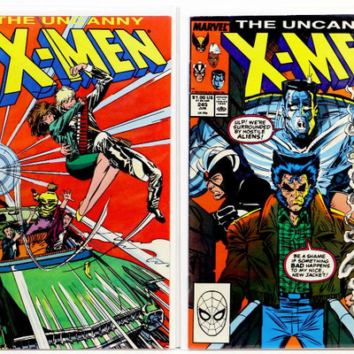 X-MEN #224 #245 #300 Comic Books Set 1987/89/93 Marvel Comics