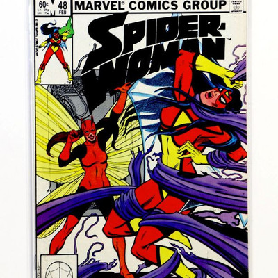 SPIDER-WOMAN #30 #41 #48 Marvel Comics 1980-83 1st App of Karlin Malus Carnage