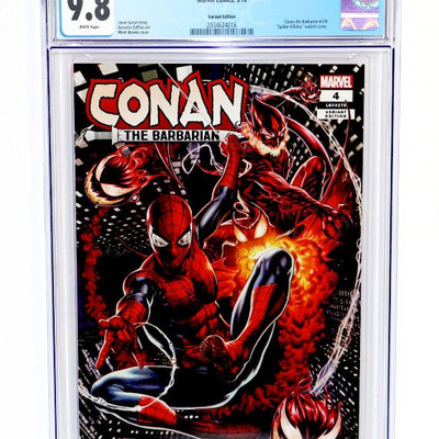 CONAN the Barbarian #4 CGC 9.8 Spider-Villains Variant Cover 05/2019 Marvel Comics