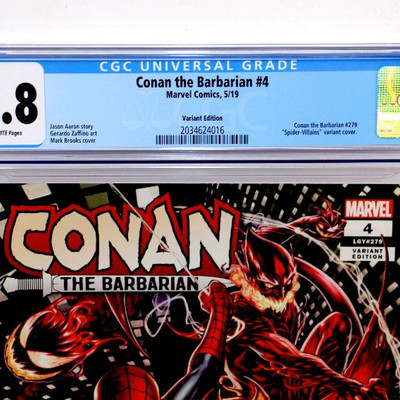 CONAN the Barbarian #4 CGC 9.8 Spider-Villains Variant Cover 05/2019 Marvel Comics
