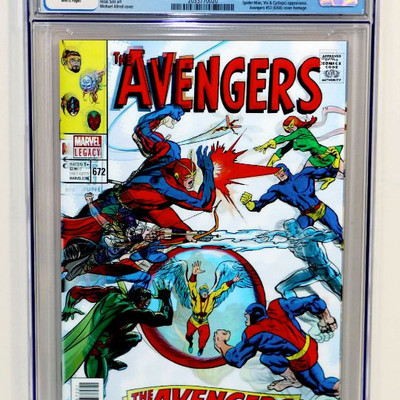 AVENGERS #672 CGC 9.8 Lenticular Cover Av. #53 Cover Homage 2017 Marvel Comics