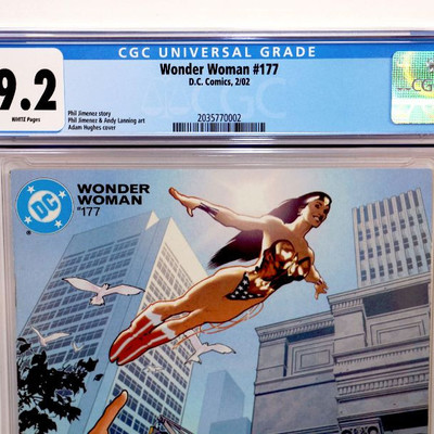 WONDER WOMAN #177 CGC 9.2 Adam Hughes Cover 2002 DC Comics