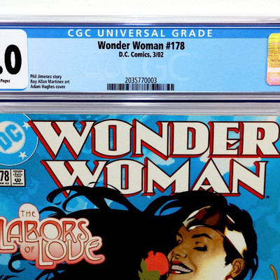 WONDER WOMAN #178 CGC 9.0 Adam Hughes Cover 2002 DC Comics