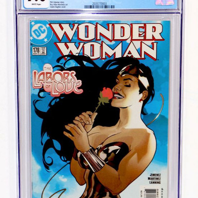 WONDER WOMAN #178 CGC 9.0 Adam Hughes Cover 2002 DC Comics