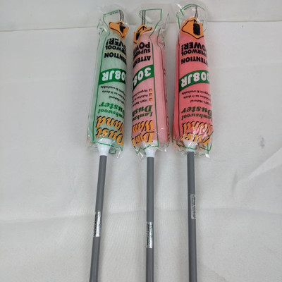 Dust Wand, Lambswool, Set of 3 - New