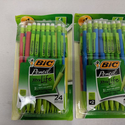 Bic Pencil, 24 Count, 2 Pack - New