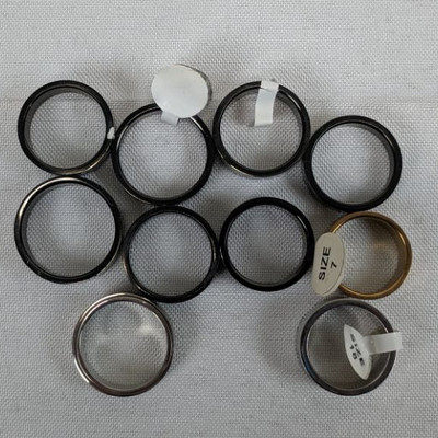10 Rings, Various Styles and Sizes - New