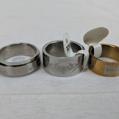 10 Rings, Various Styles and Sizes - New