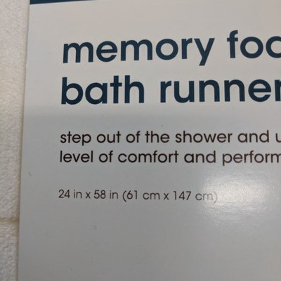 Microdry Memory Foam Bath Mat, Cream - New