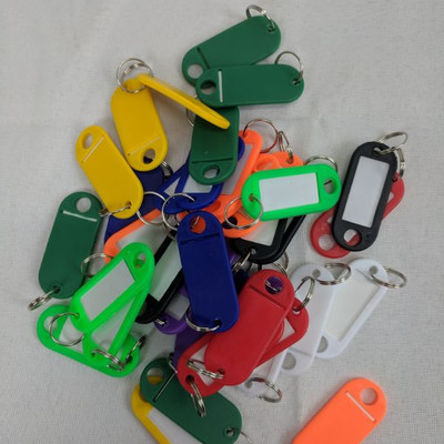 Uniclife 40 Pc Colorful Key Tags - New