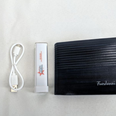 USB Power Bank & Fuerdanni Wallet - New