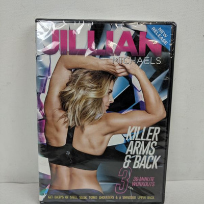 Jillian Michaels Killer Arms & Back DVD - New