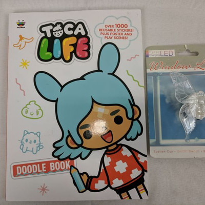 Toca Life Doodle Book & Butterfly Window Light - New