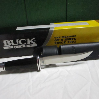 Black Handled Buck Knife