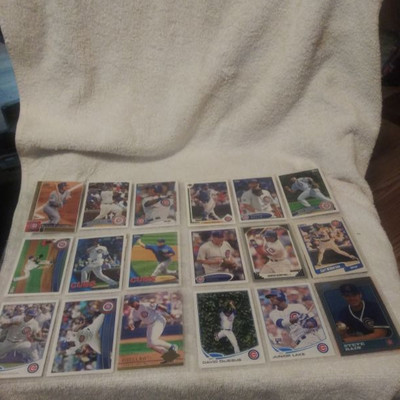 2 full sheets of Cubs Cards 