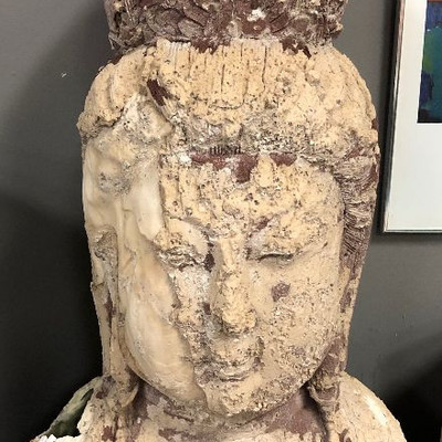 Buddha bust - concrete or plaster 