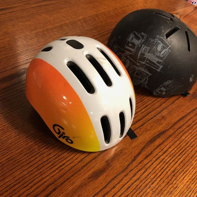 Lot 10 Pair of Bike/or skate helmets Giro 