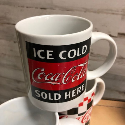 Lot 16 - 4 Coca-Cola Coffee Mugs 