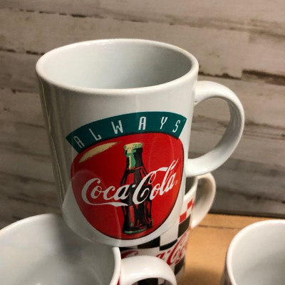 Lot 16 - 4 Coca-Cola Coffee Mugs 