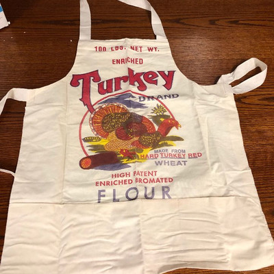 Lot 22 Flour Sack Turkey Apron 